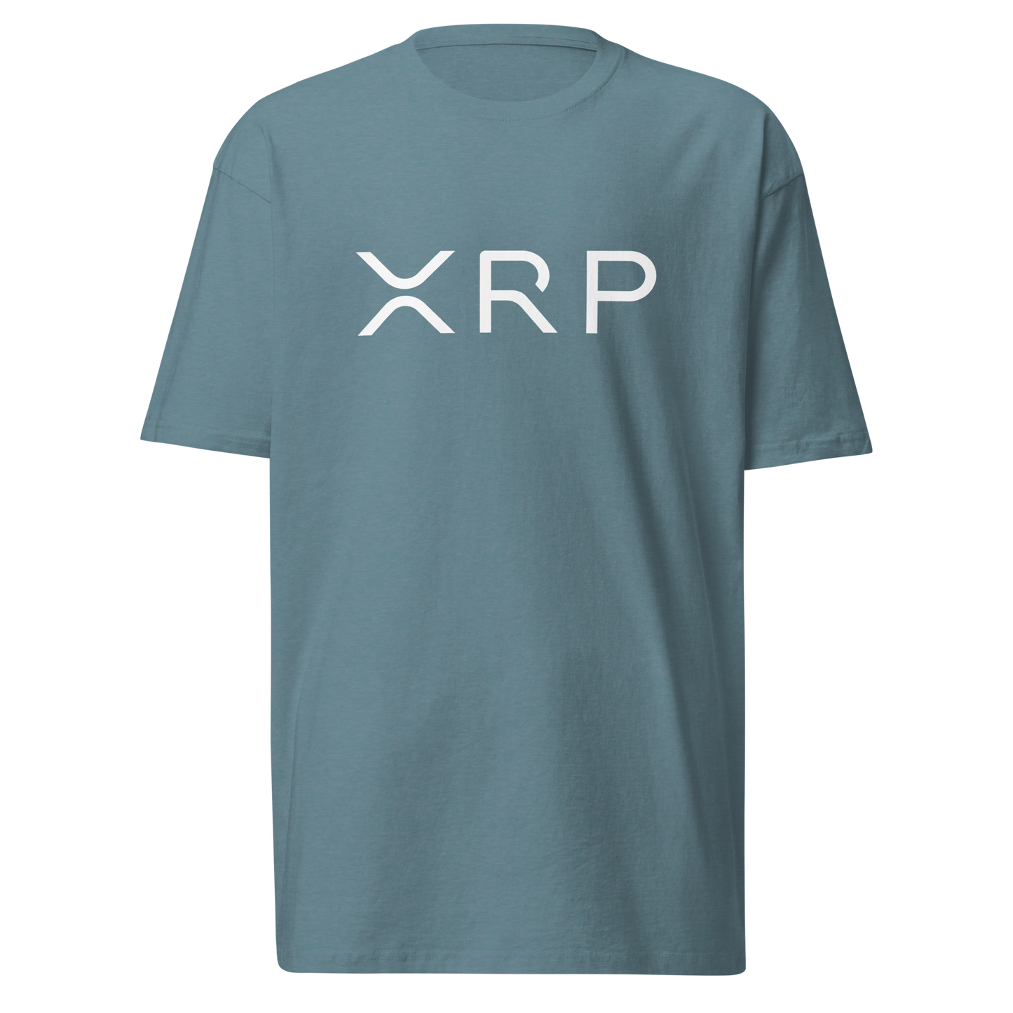 XRP White Text - Men’s premium heavyweight tee