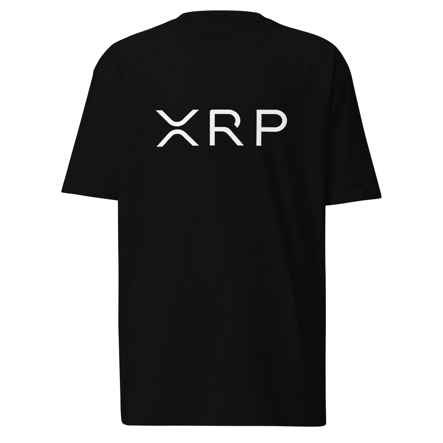 XRP White Text - Men’s premium heavyweight tee