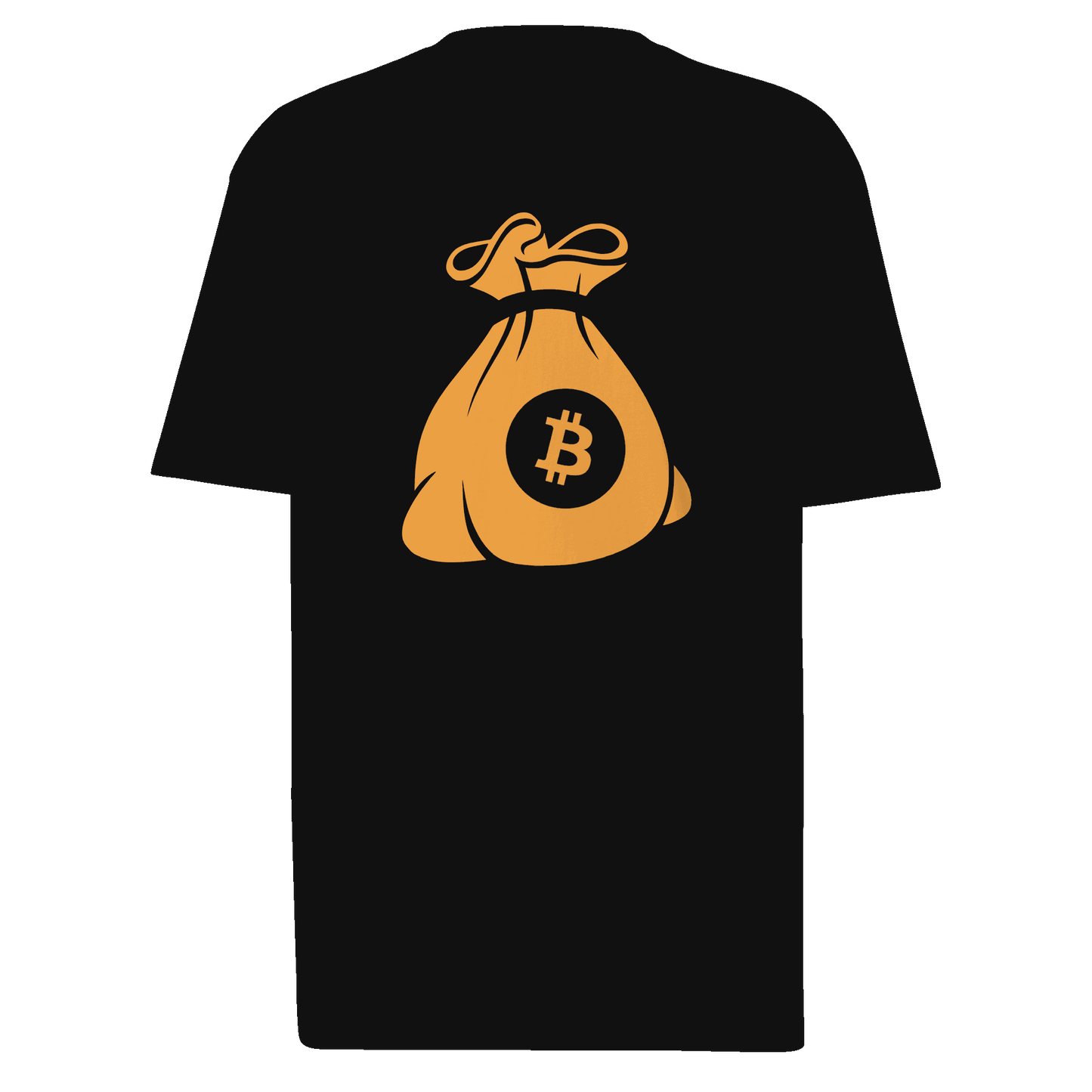 Bitcoin Moneybag - Black Men’s Premium Heavyweight Tee