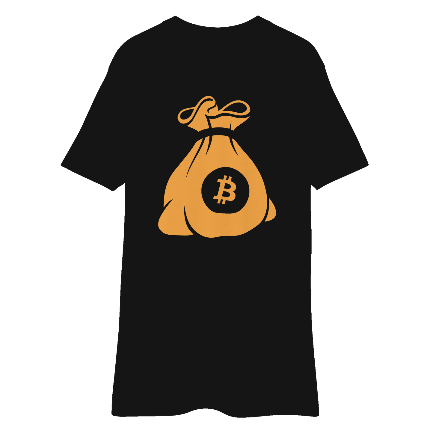 Bitcoin Moneybag - Black Men’s Premium Heavyweight Tee