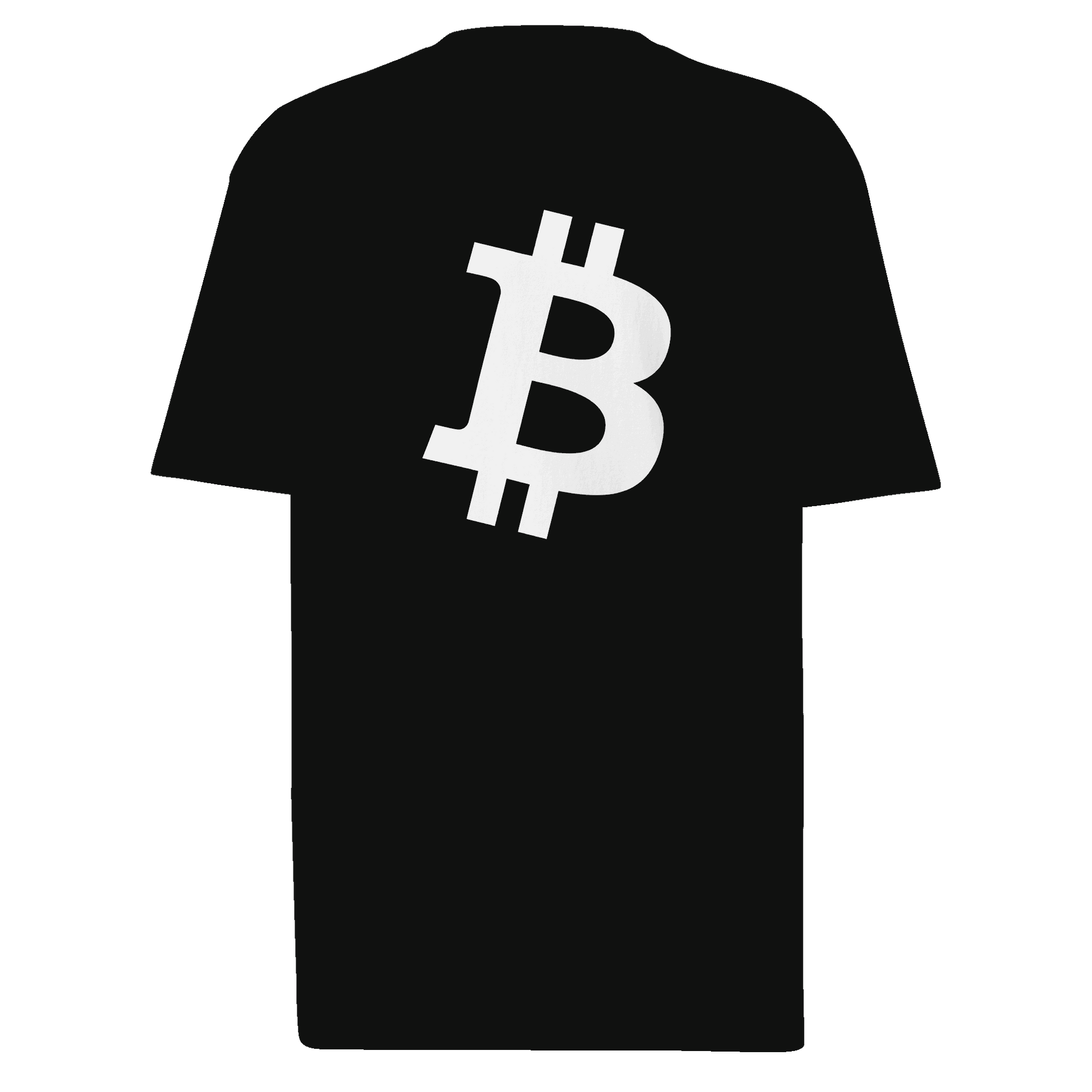 Bitcoin Symbol White - Men’s premium heavyweight tee