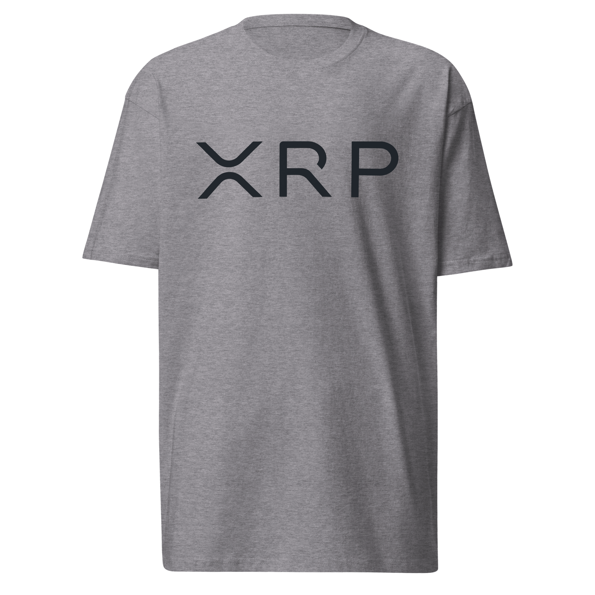 XRP Black Text - Men’s premium heavyweight tee