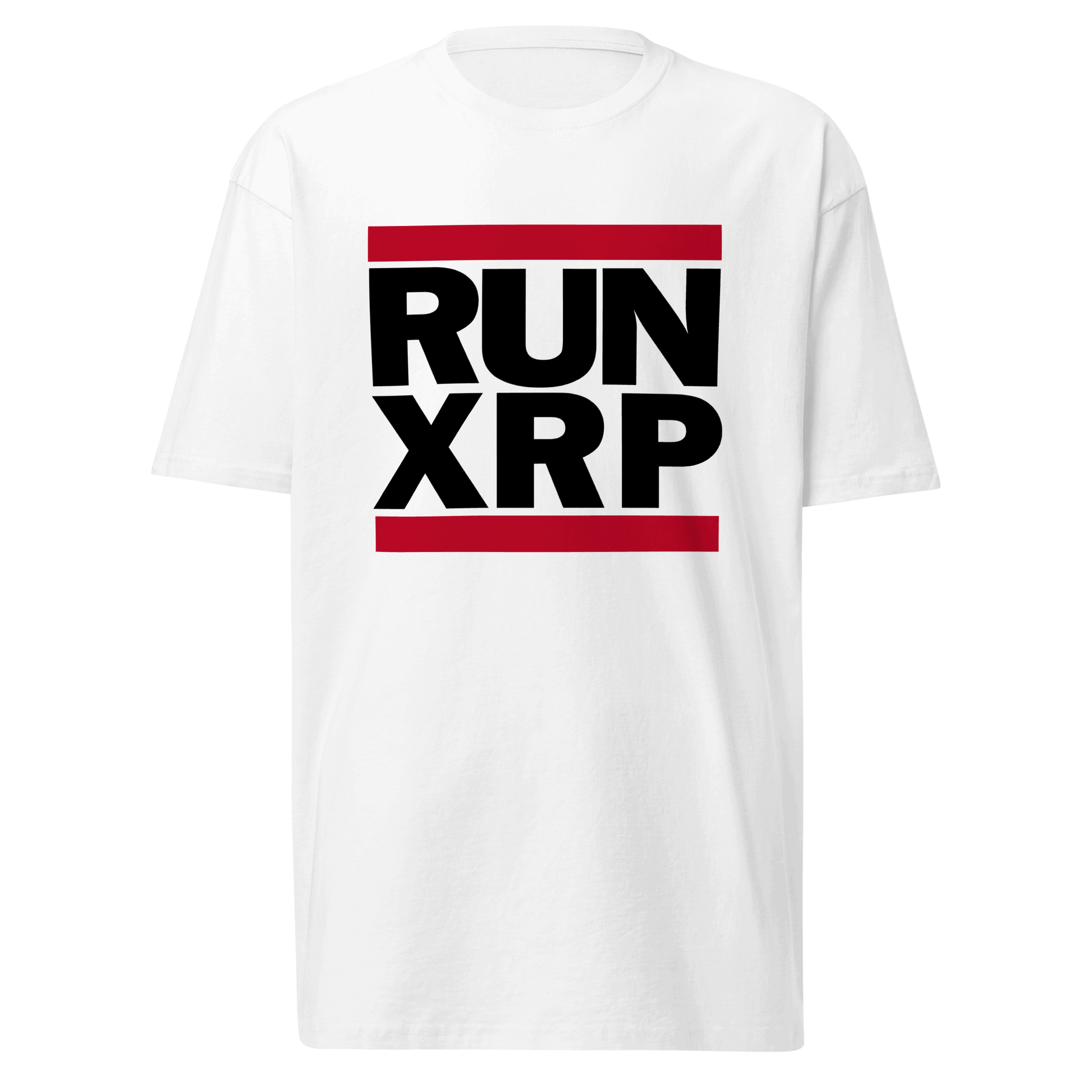 RUN XRP - White Men’s premium heavyweight tee